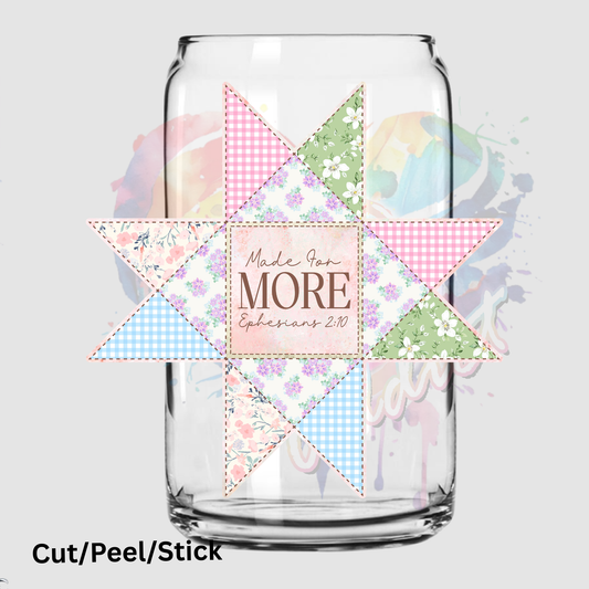 Patchwork Made for More UV DTF DECAL