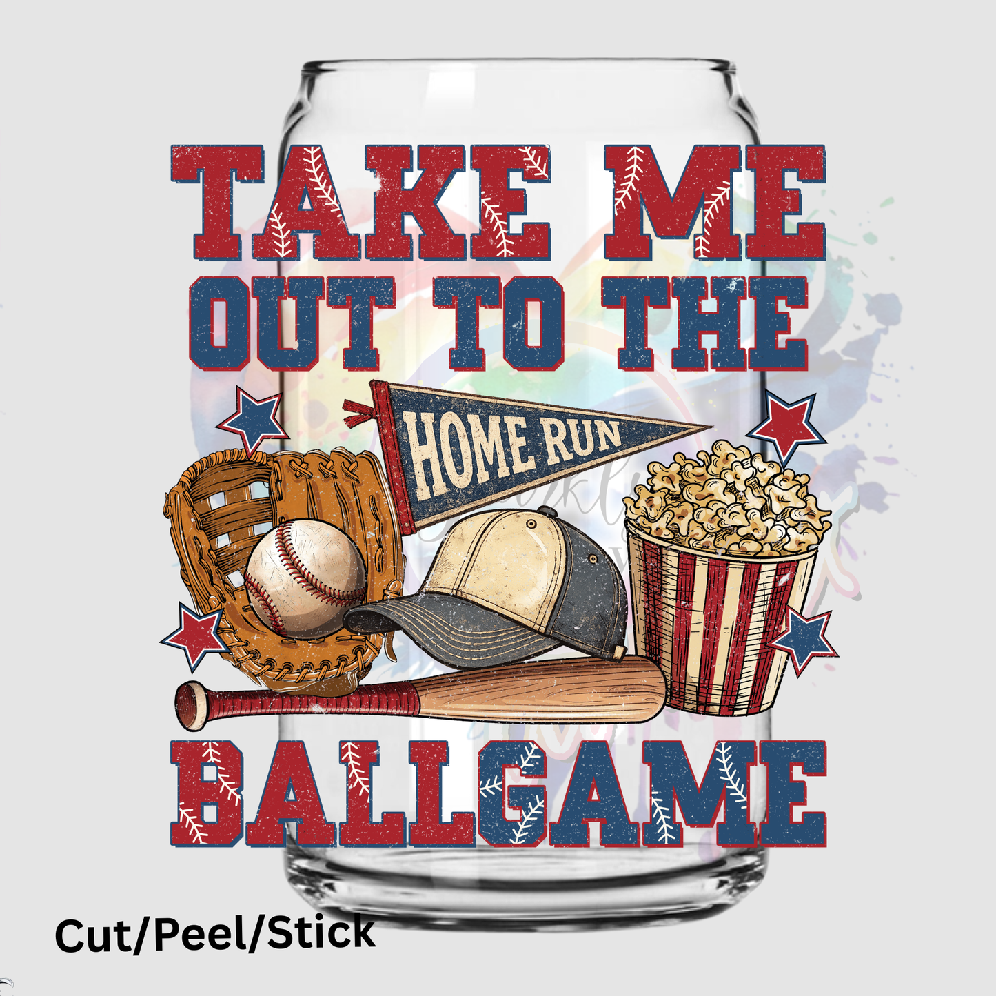 Take Me Out To The Ballgame UV DTF DECAL
