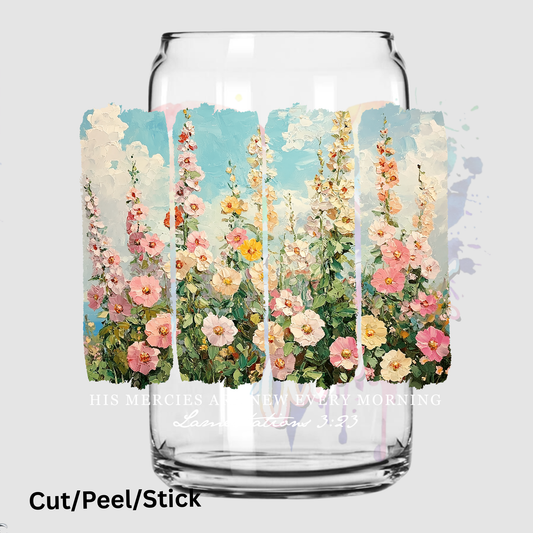 _His Mercies are New White - UV DTF DECAL