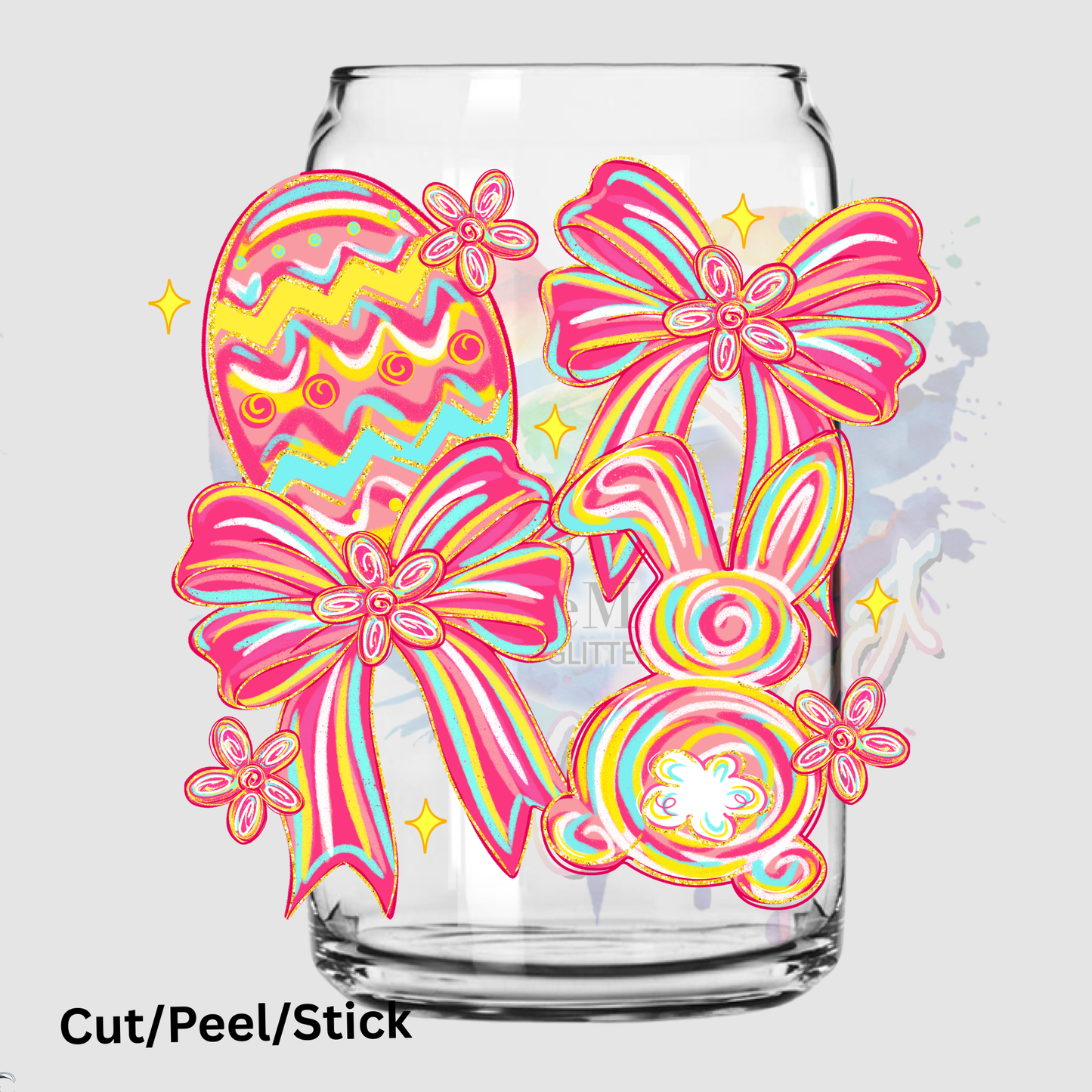 Easter Coquette Bows UV DTF DECAL