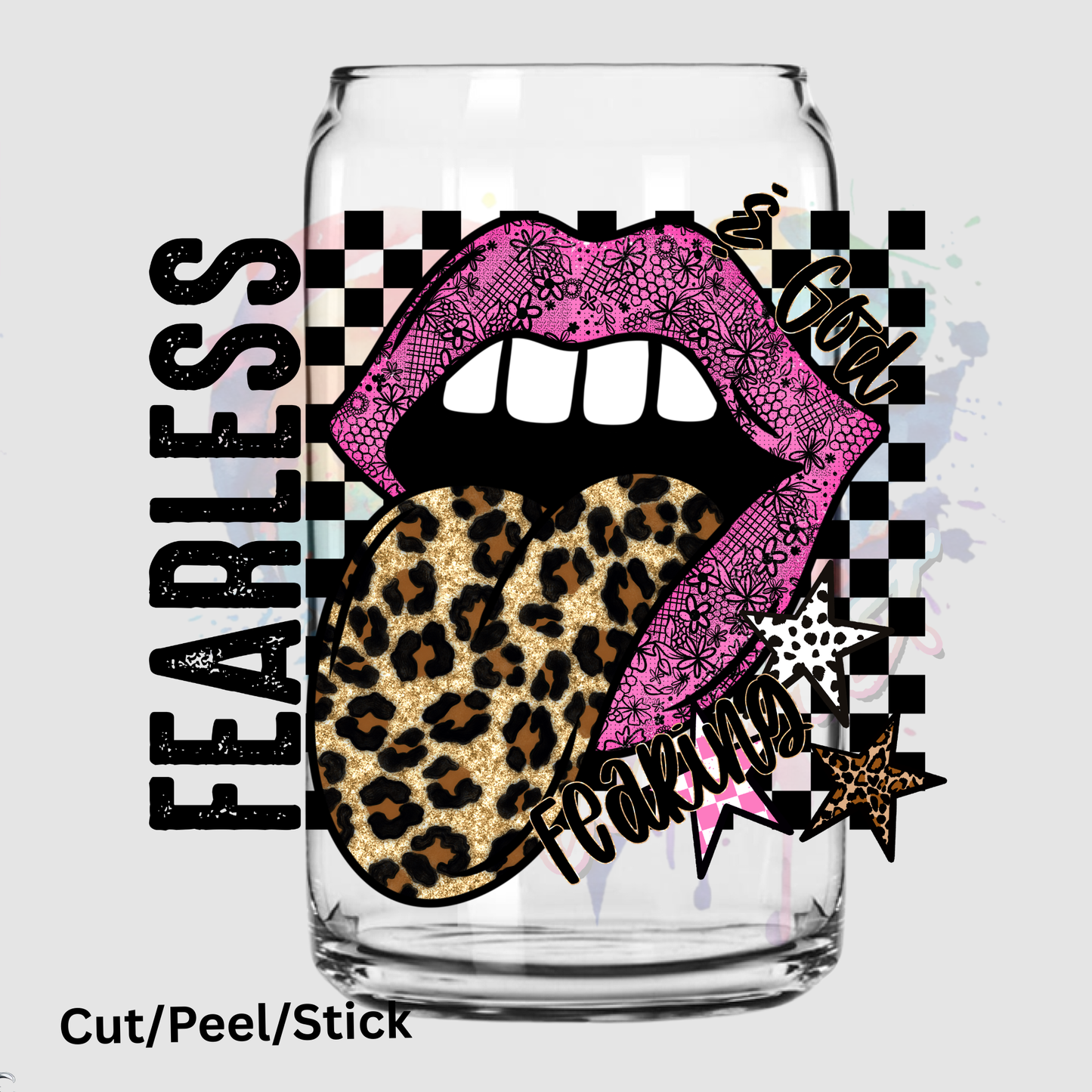 Fearless and god fearing UV DTF Decal