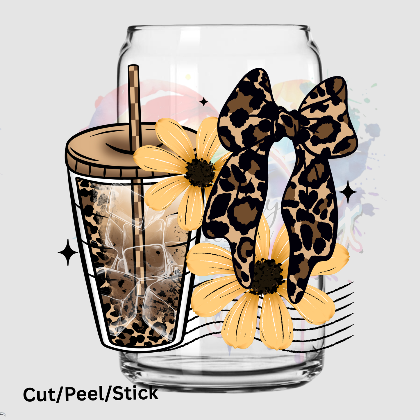 Adulting requires iced coffee pocket UV DTF Decal