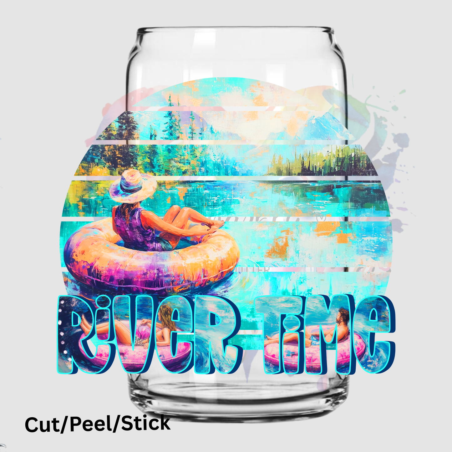 River Time UV DTF Decal