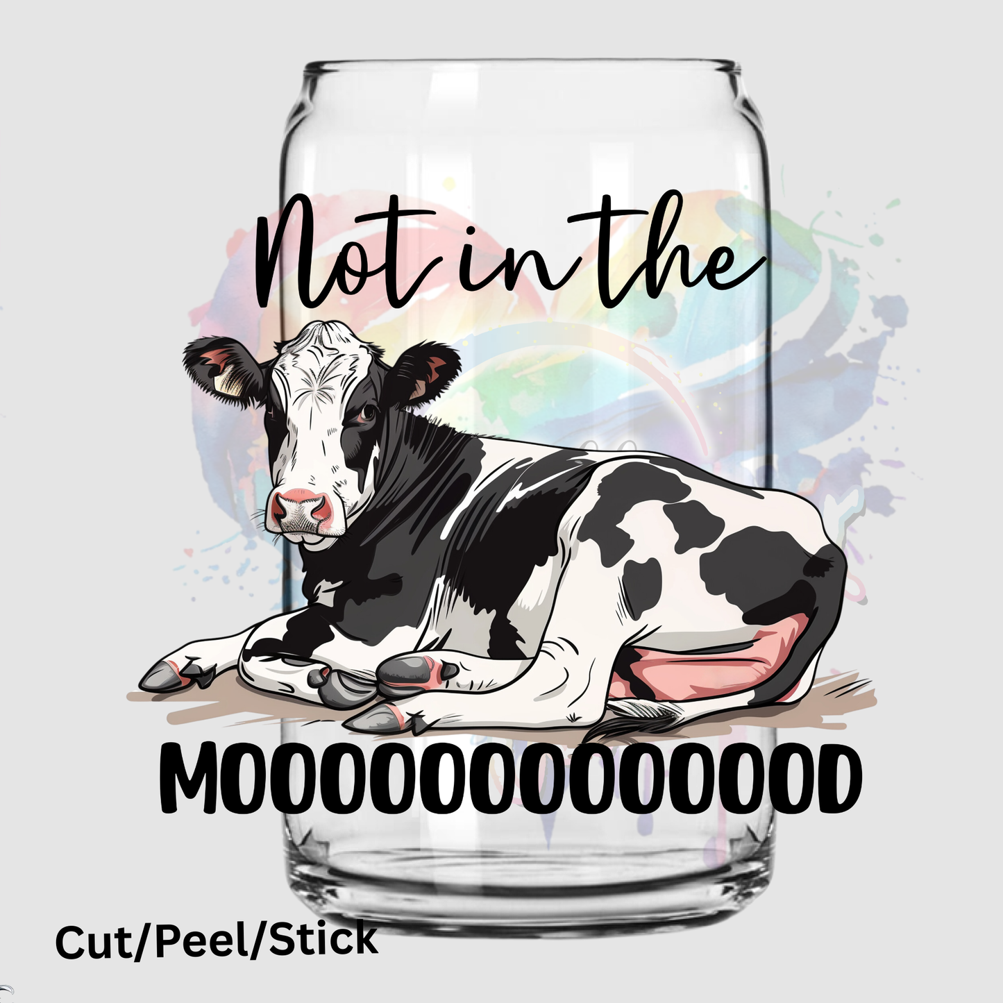 Not in the mood uv dtf Decal