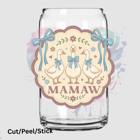 Maw Maw Goose UV DTF Decal