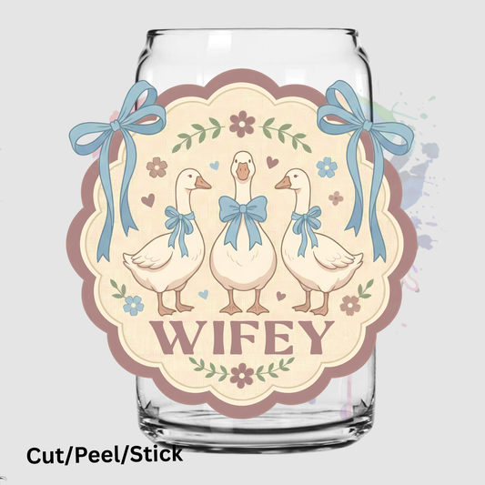 Wifey Goose UV DTF Decal