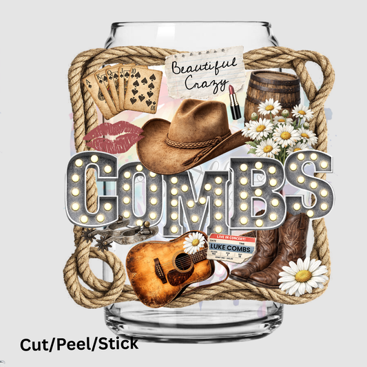 Combs Western UV DTF Decal
