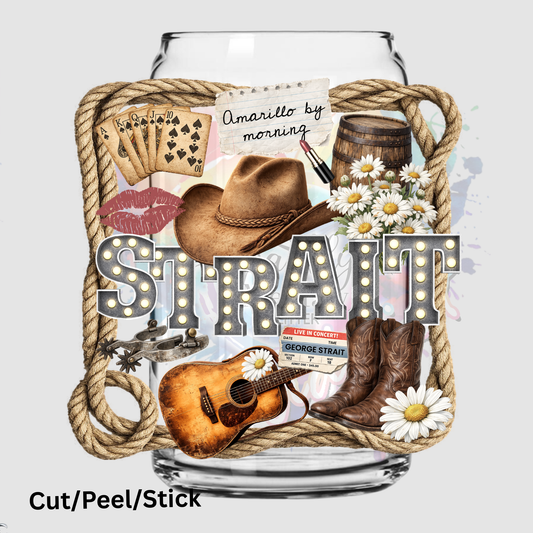 Strait Western UV DTF Decal