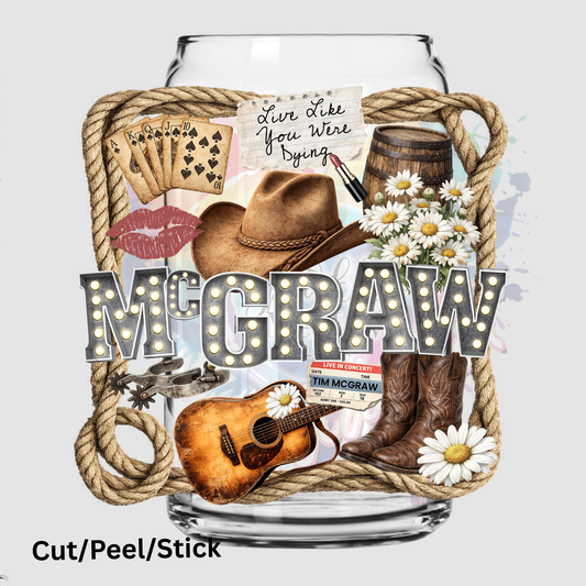McGraw Western UV DTF Decal