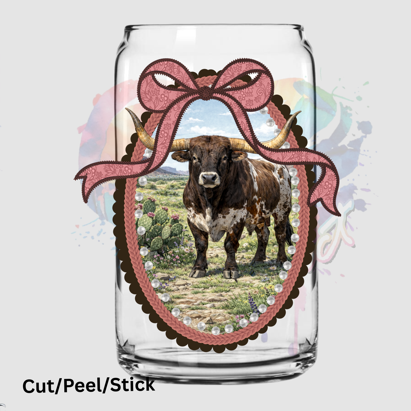 Bull Frame UV DTF Decal