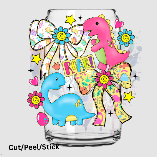 Coquette Dinos UV DTF Decal