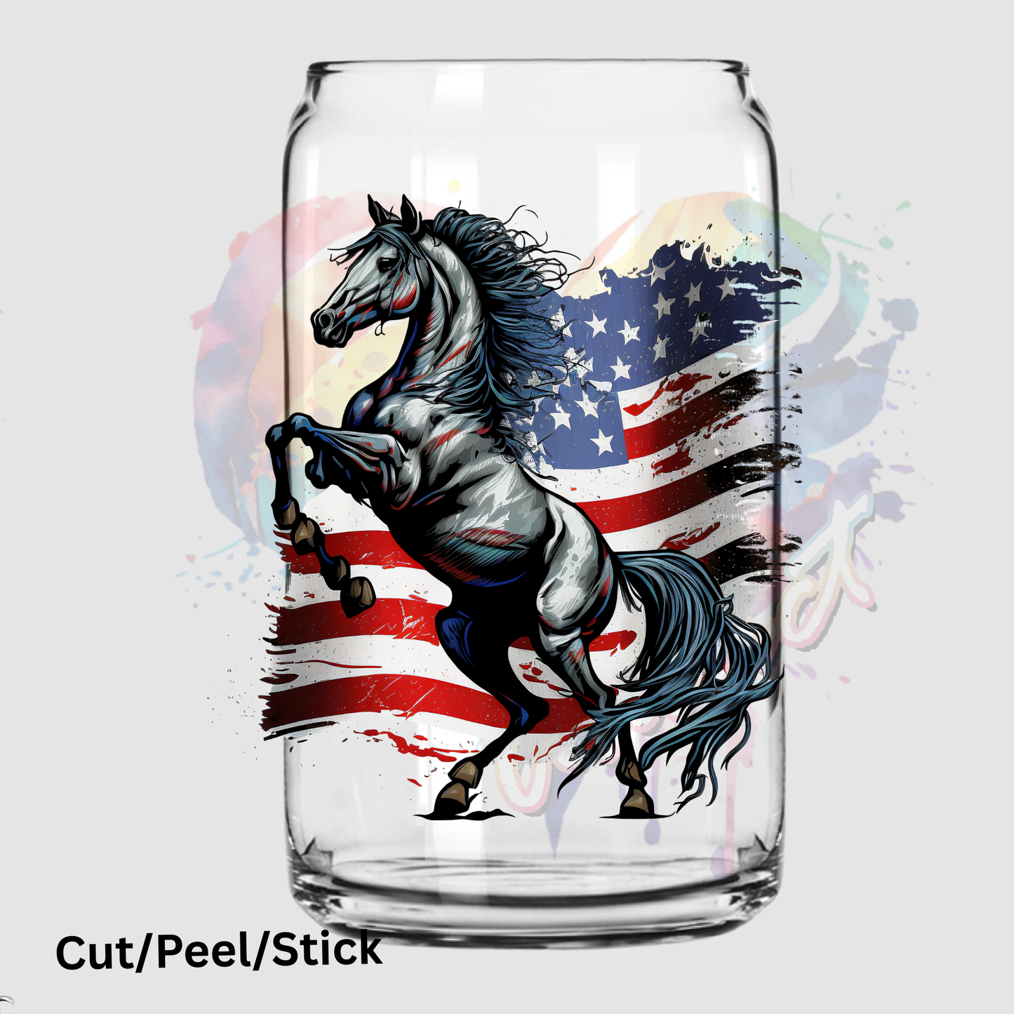 American Horse 2 uV DTF Decal