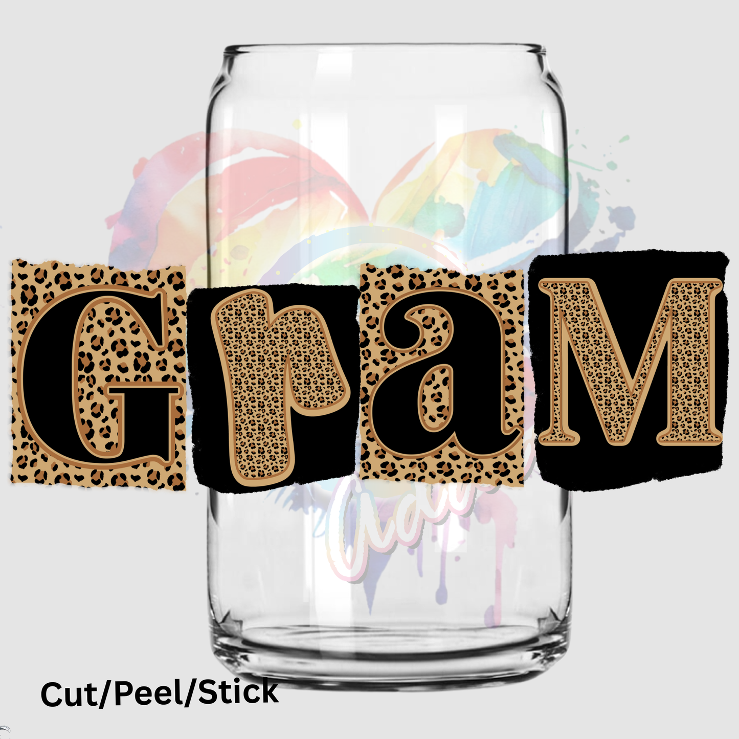 gram  UV DTF Decal (printed in width)