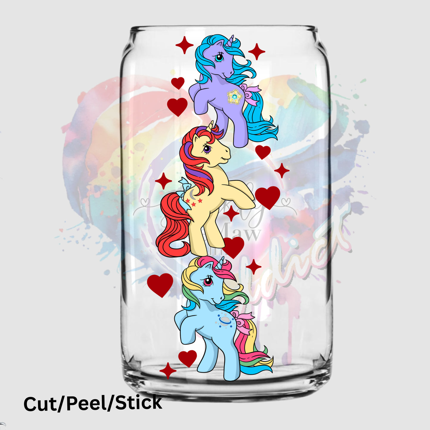 Pony sleeve  UV DTF Decal