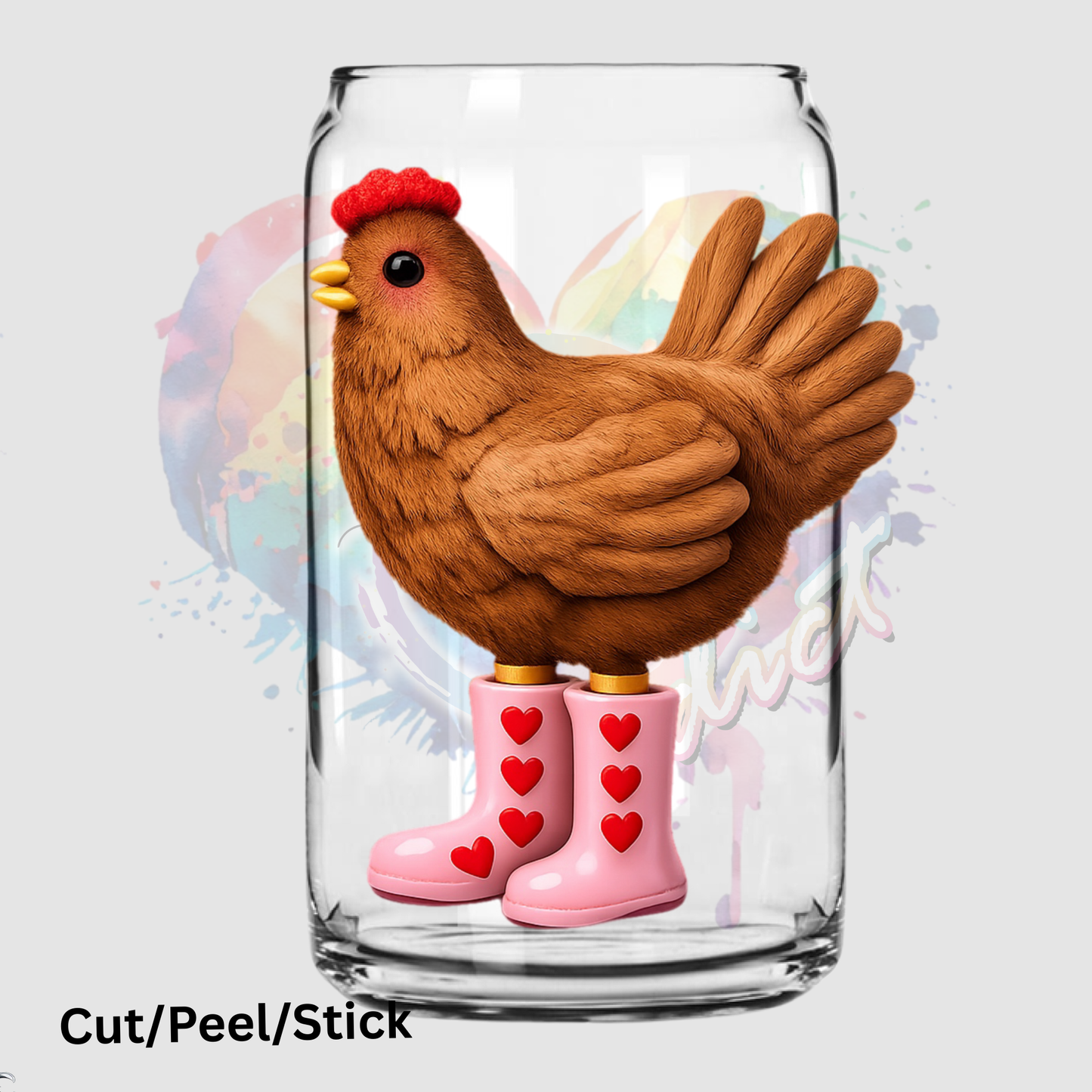 Chicken  UV DTF Decal