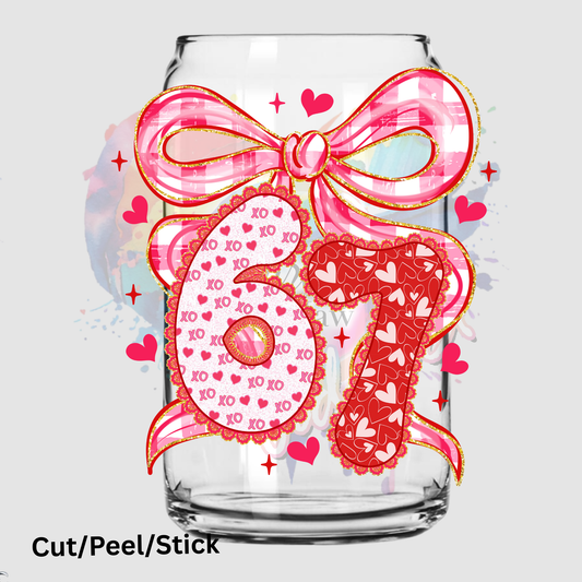 Valentine 67 Coquette UV DTF Decal