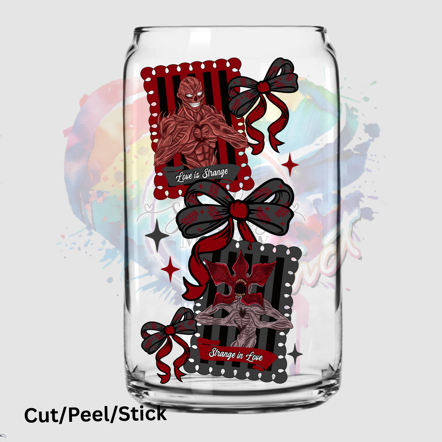 I Love You To The Upside Down & Back Sleeve UV DTF Decal