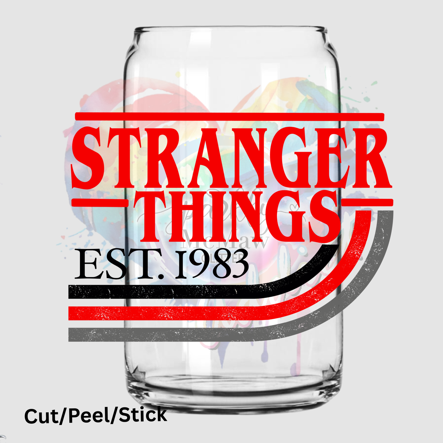 Stranger Things EST UV DTF Decal