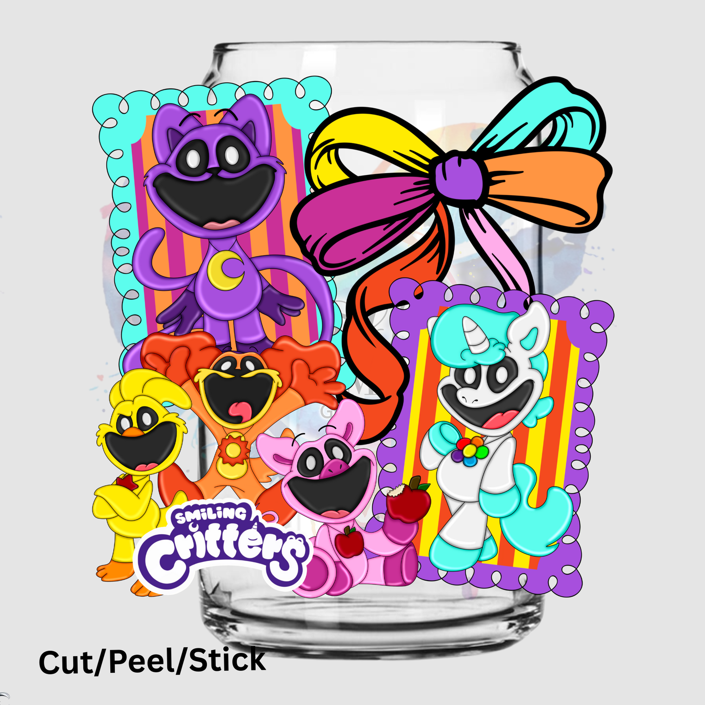 Smiling Critters UV DTF Decal