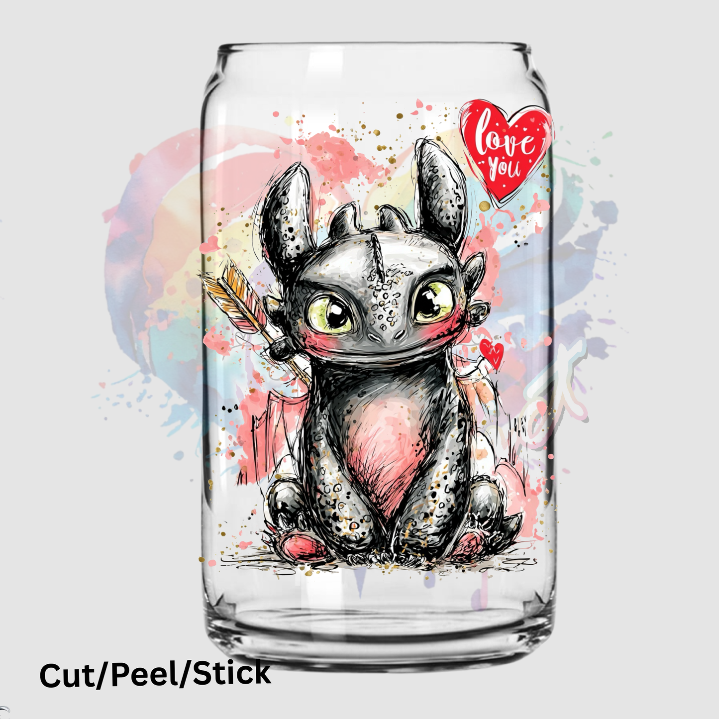 Toothless UV DTF Decal
