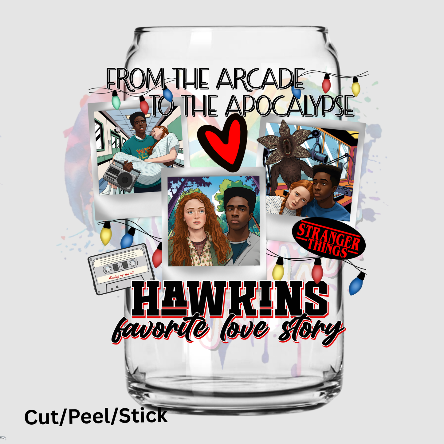 Hawkins Favorite Love Story UV DTF Decal