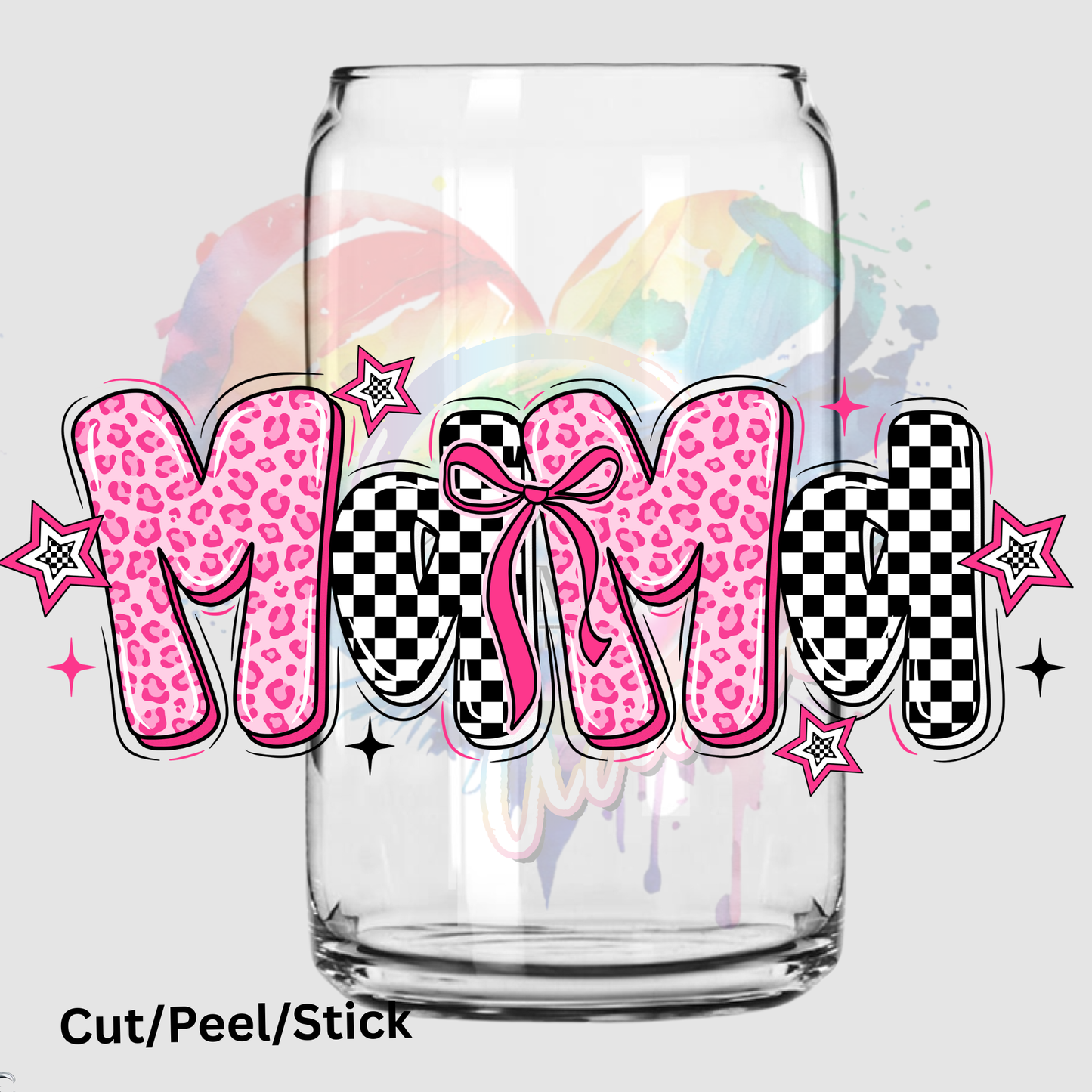 Retro Mama UV DTF Decal (printed in width)