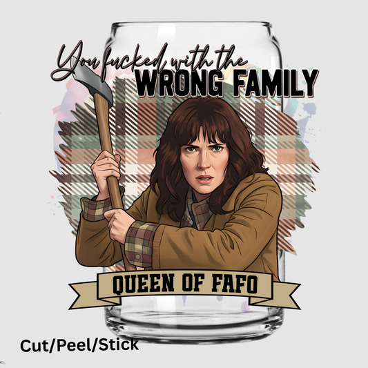 The Wrong Family UV DTF Decal