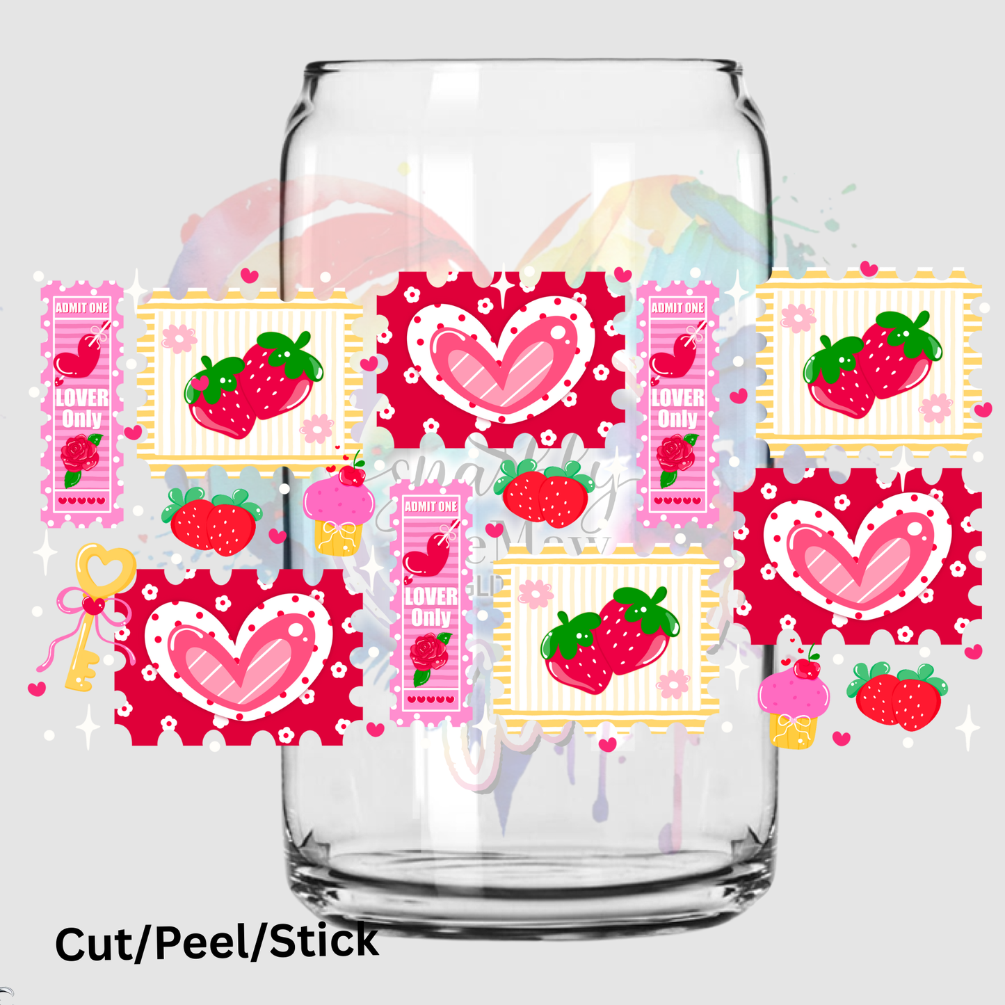 Love Stamp UV DTF 16 oz Wrap