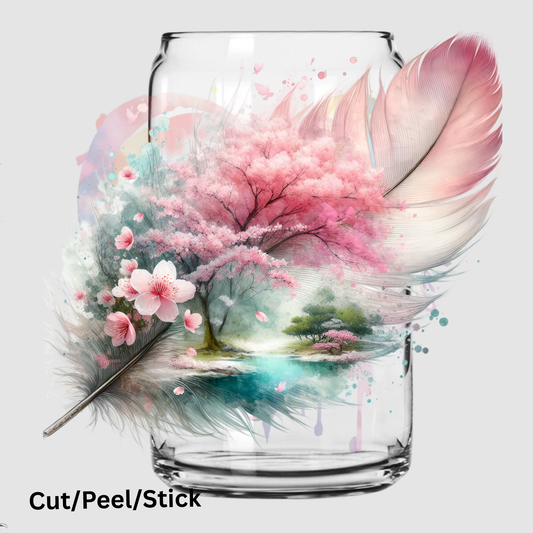 Artistic Feather 1 UV DTF Decal