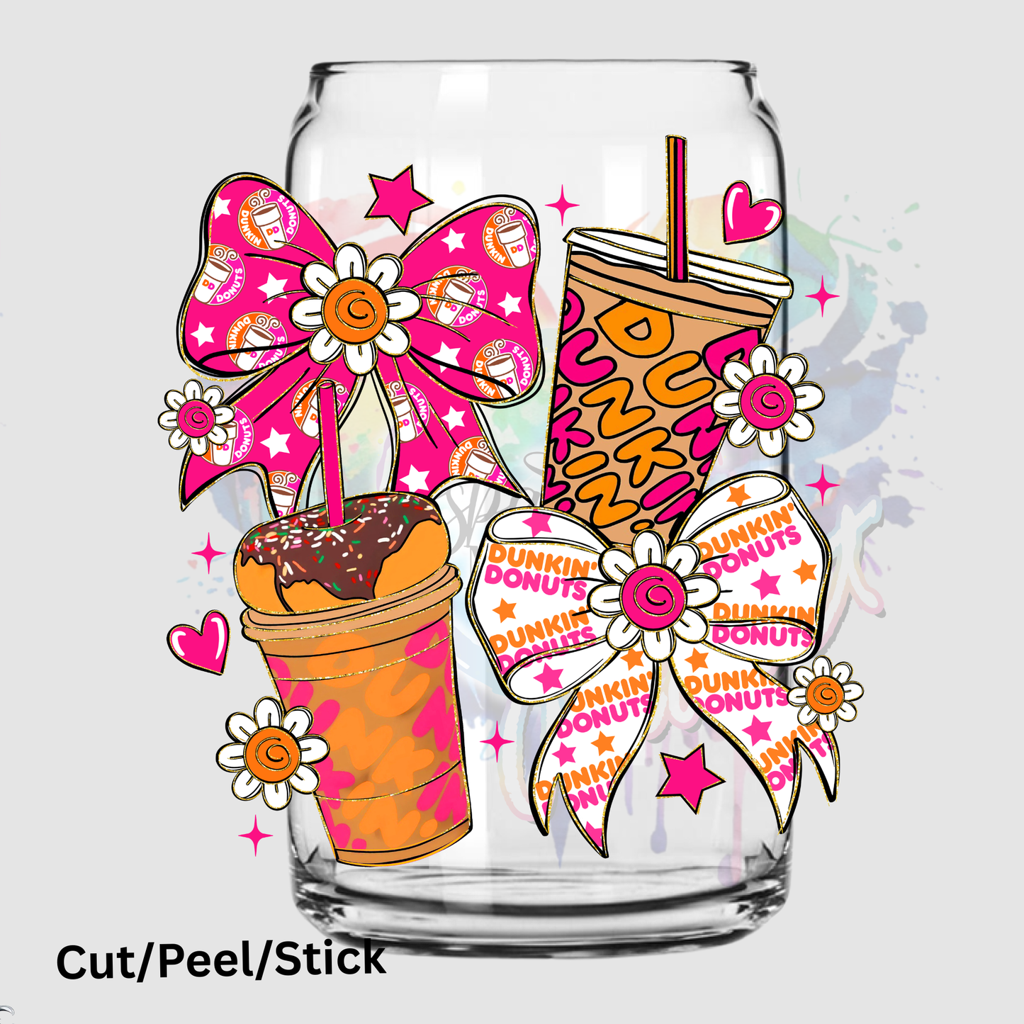 Dunkin Coquette UV DTF Decal