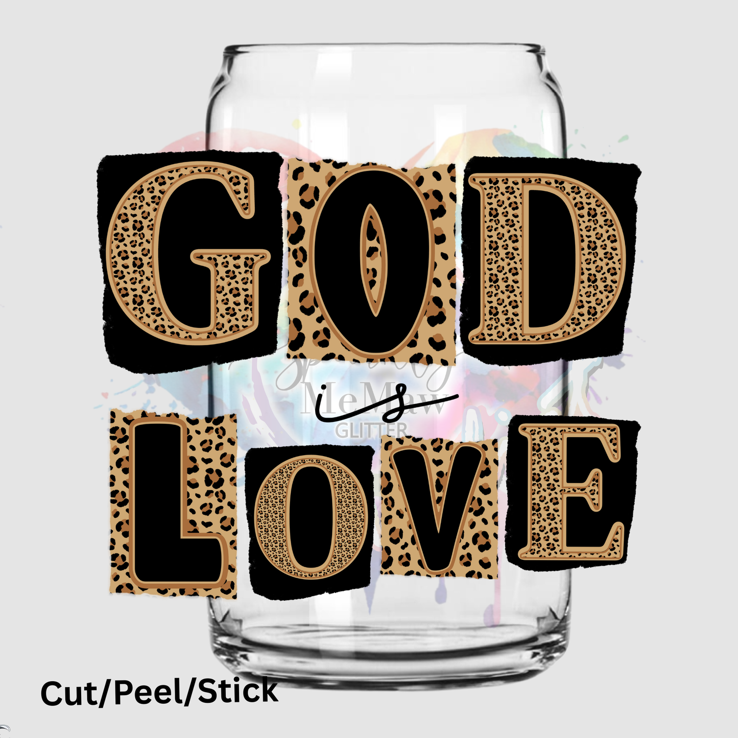 God is love UV DTF Decal