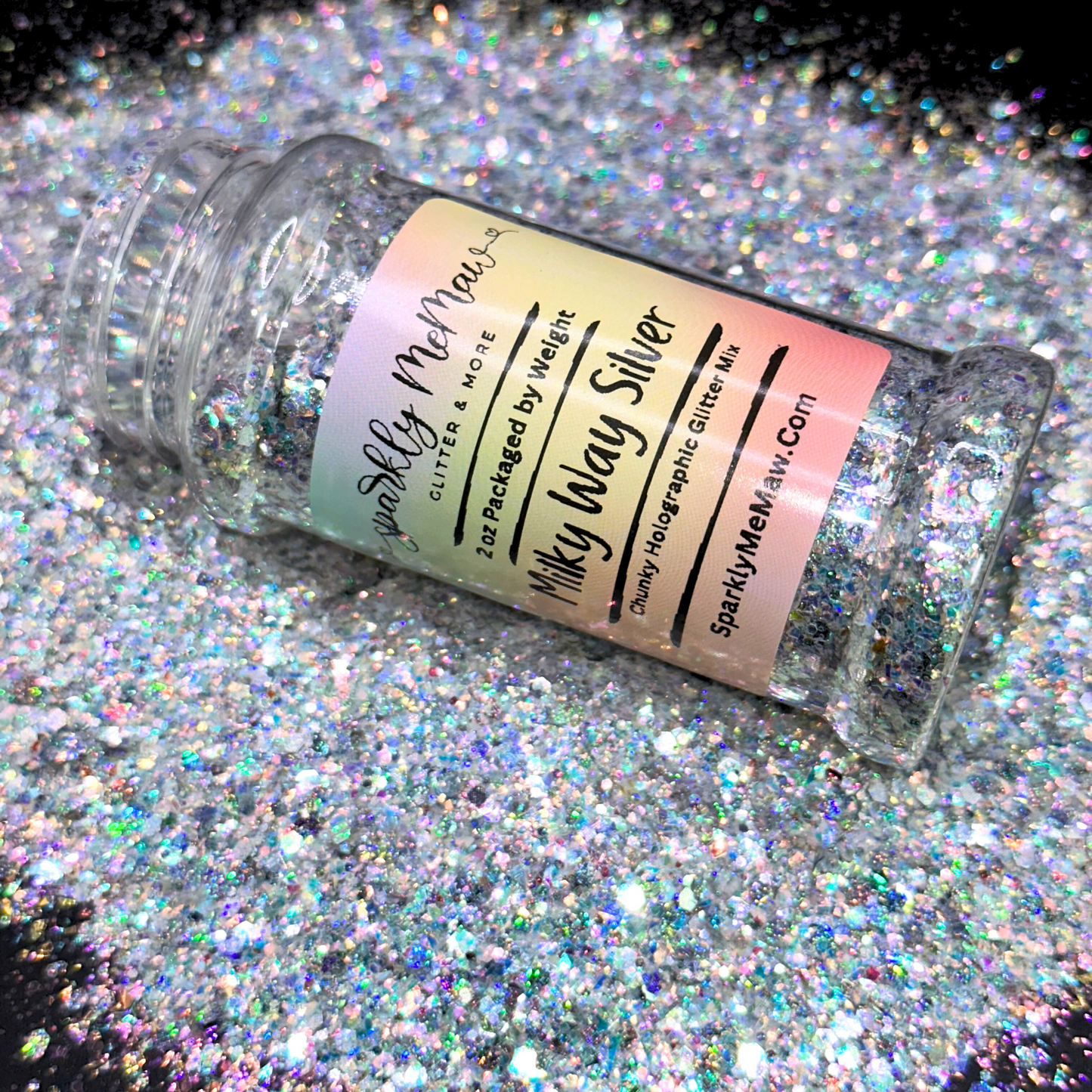 Milky Way Silver Chunky Glitter Mix