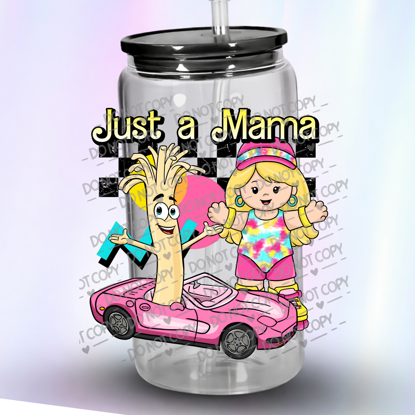 String cheese mama UV DTF Decal