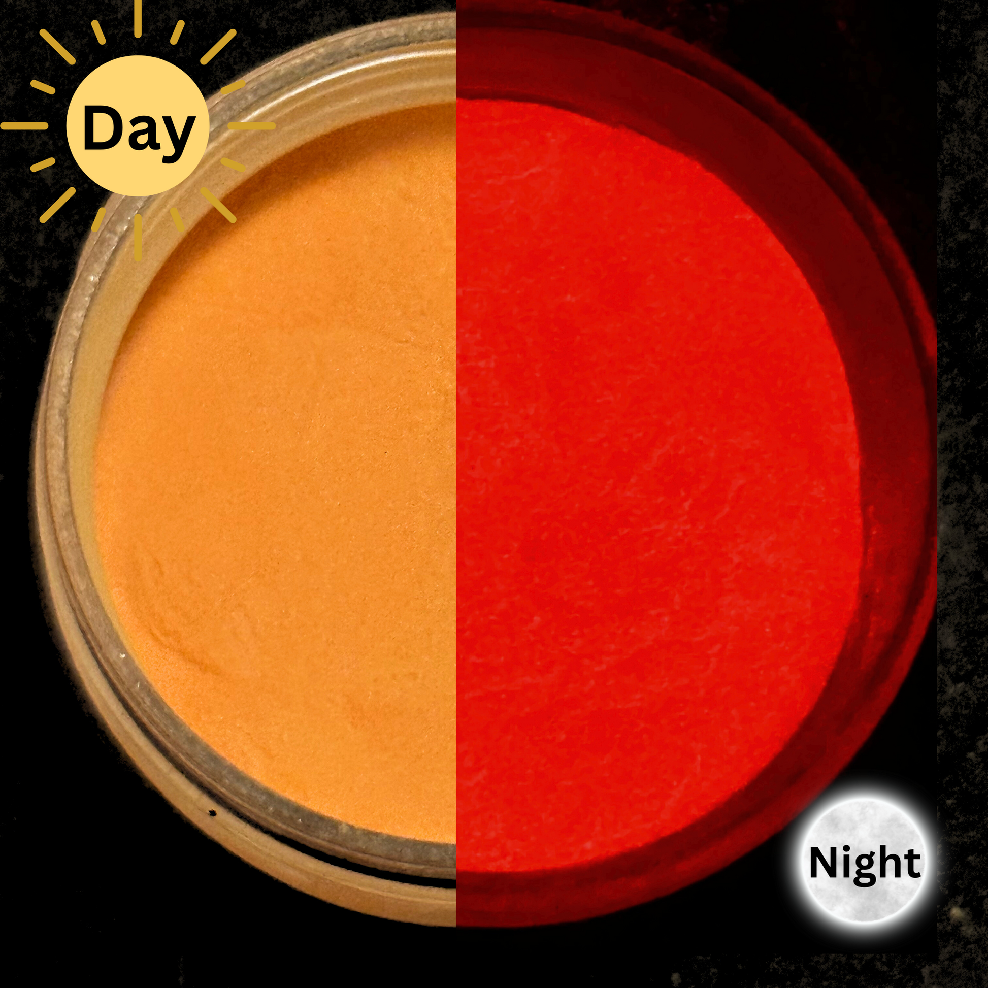 ORANGE - GLOW IN THE DARK - Color Powder