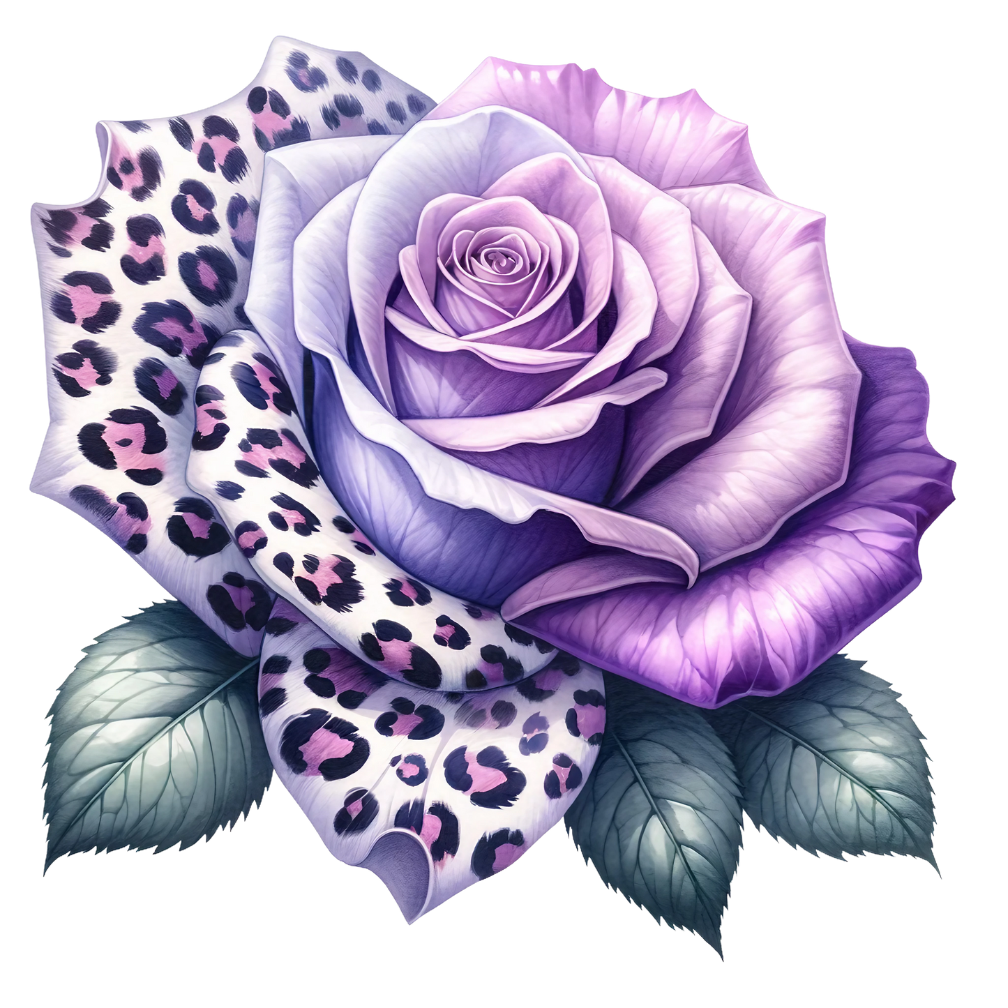 Animal Roses 5 inch UV DTF Decals