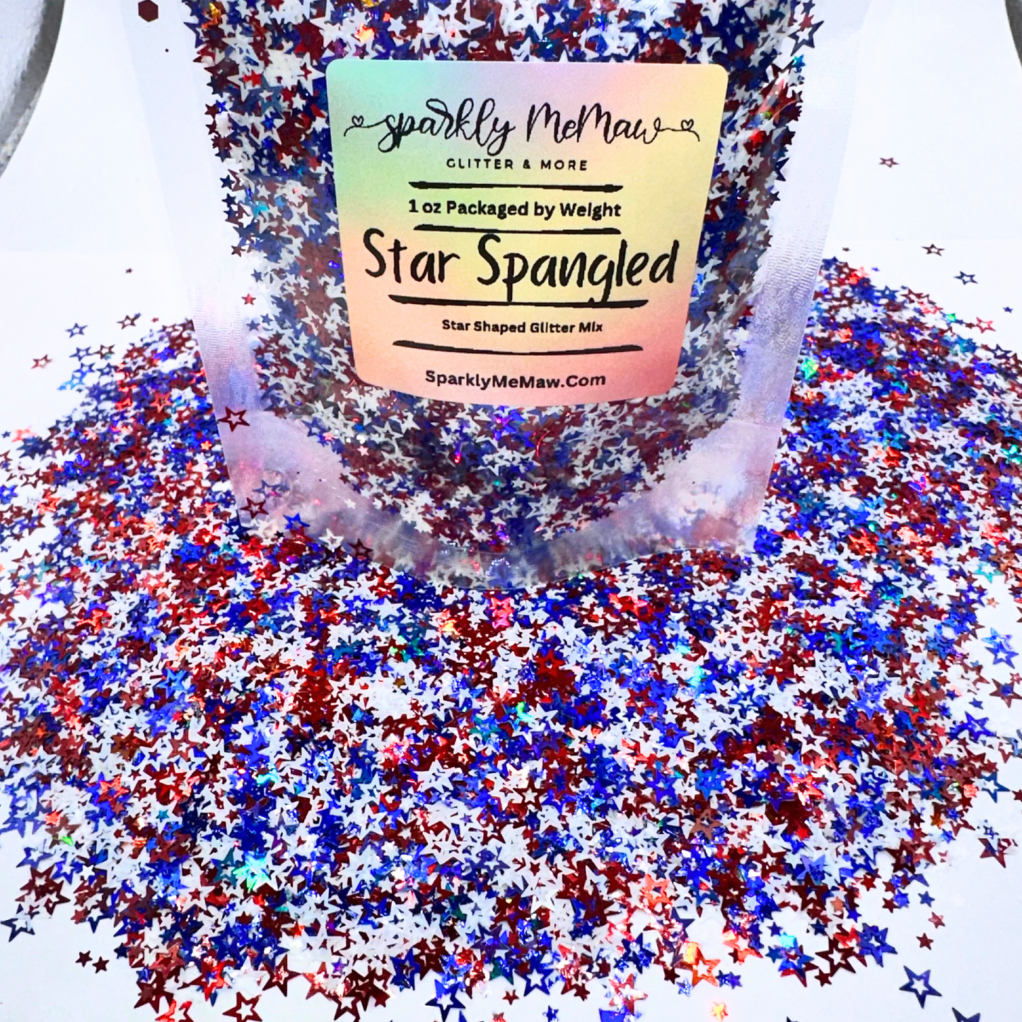 Star Spangled Star Shaped Glitter Mix