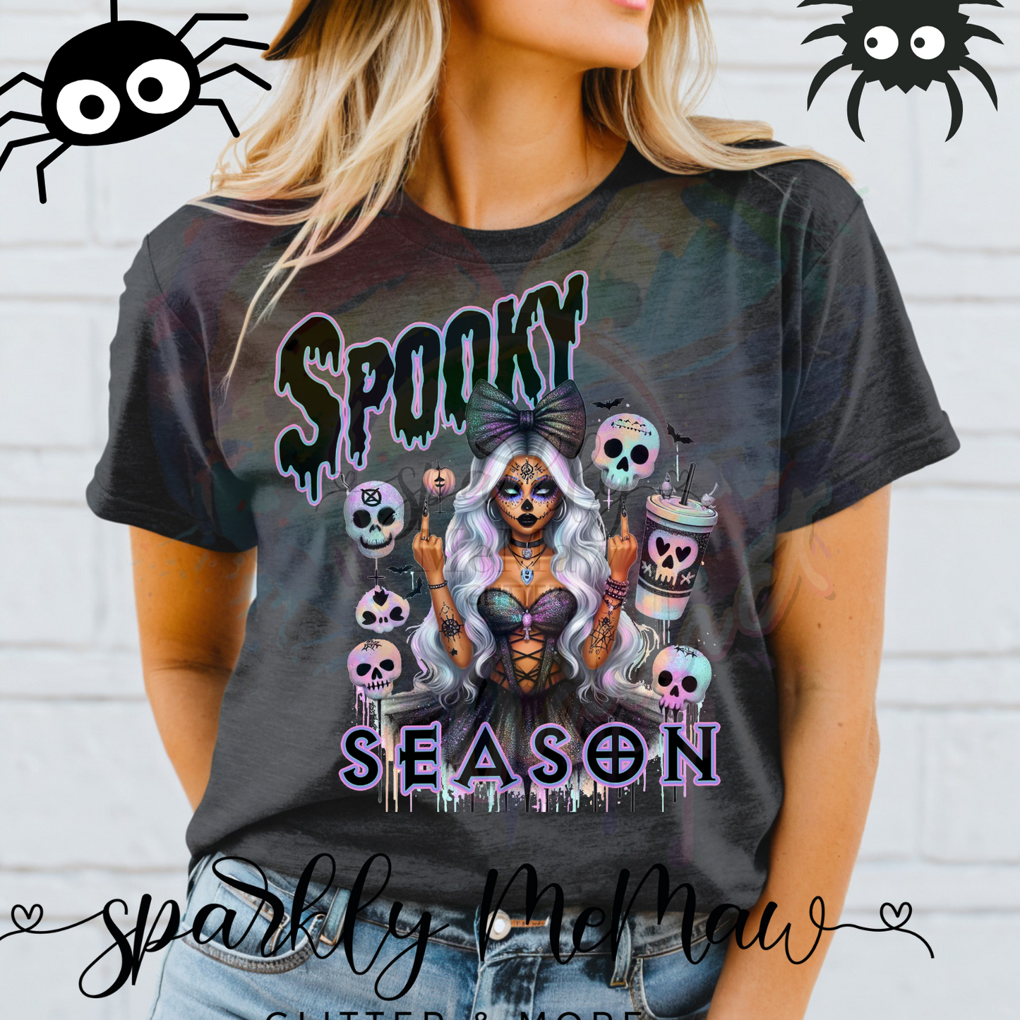 Double Middle Finger SS Ready to Press DTF Transfer (Fabrics only)