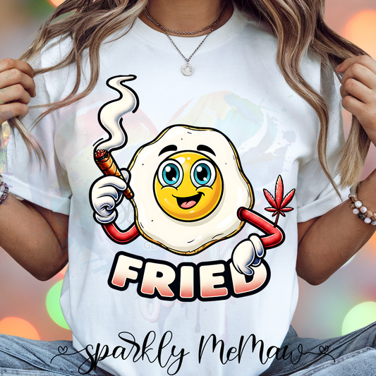 Fried Egg Ready to Press DTF Transfer (Fabrics only)