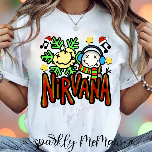 Nir Vana Ready to Press DTF Transfer (Fabrics only)