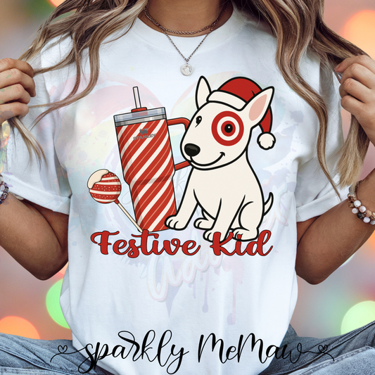 Festive Kid Ready to Press DTF Transfer (Fabrics only)