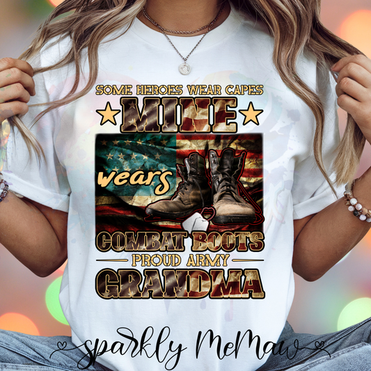 Army Grandma Ready to Press DTF Transfer (Fabrics only)