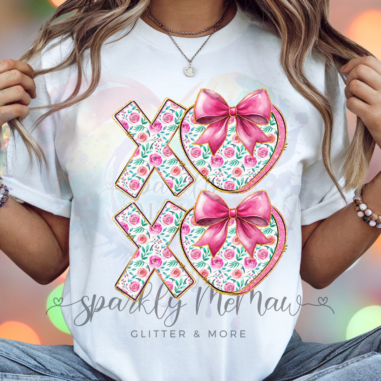 Floral XoXo DTF Transfer (Fabrics)