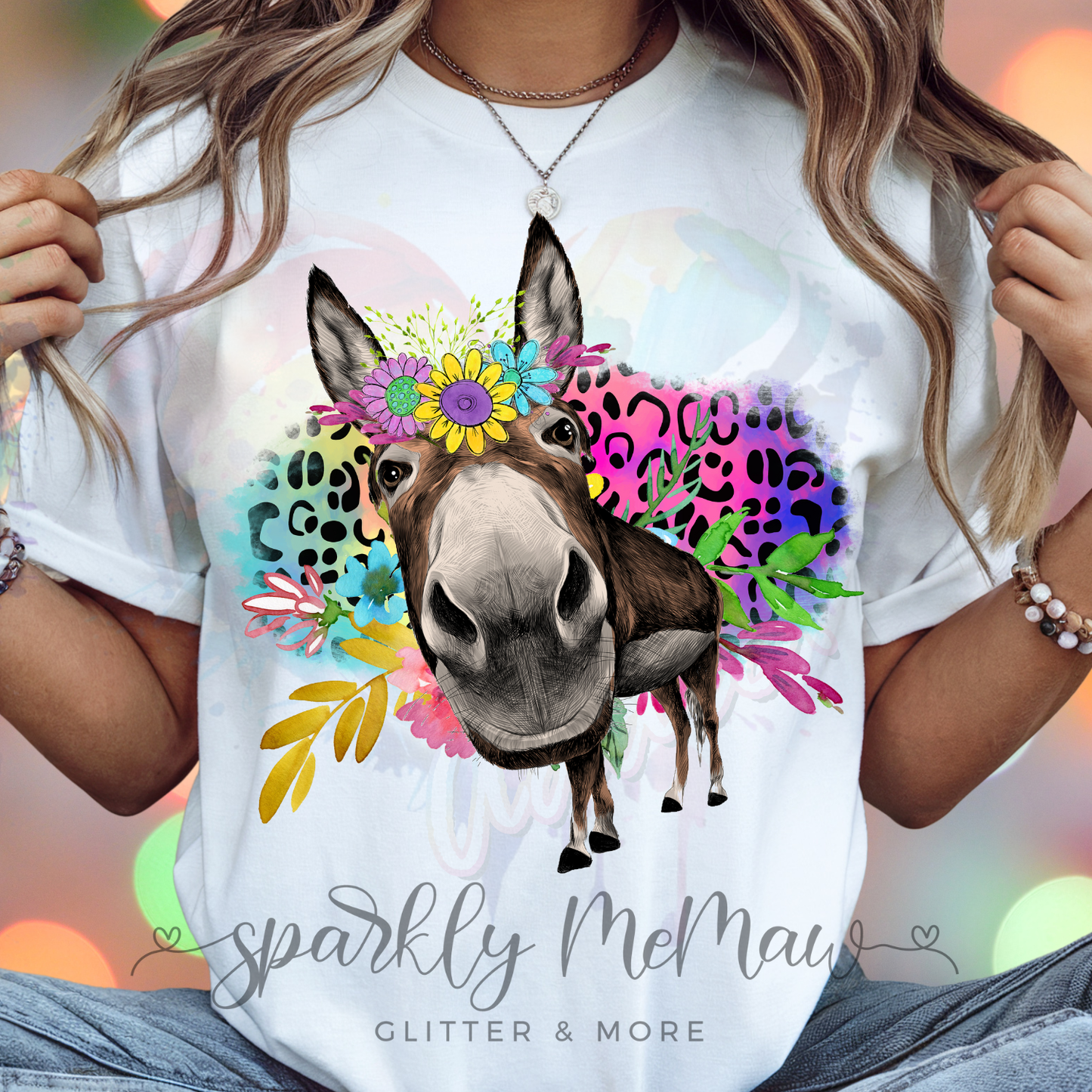 Neon Donkey DTF Transfer
