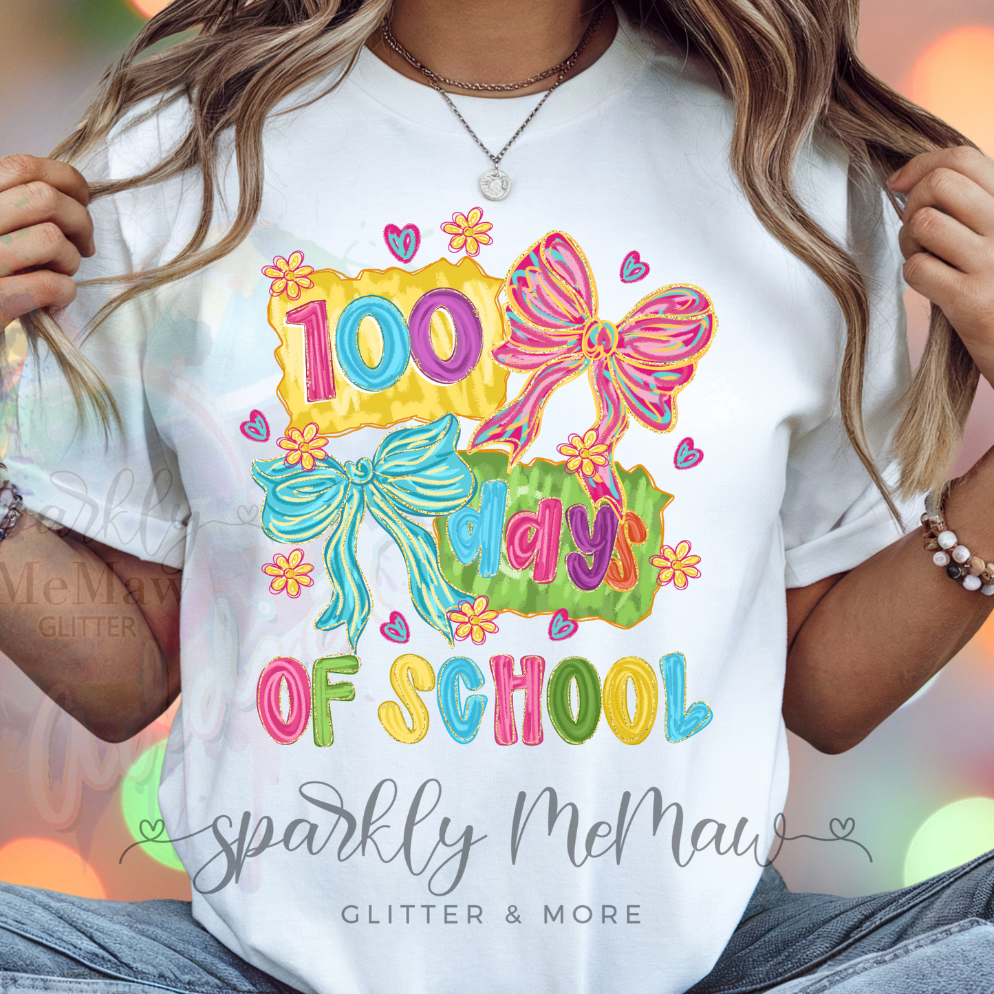 100 Days Brushstroke DTF Transfer (Fabrics)