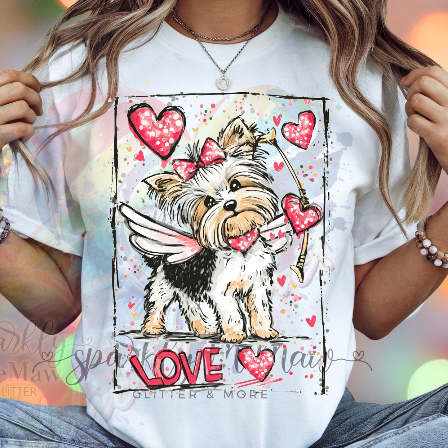 Love yorkie DTF Transfer (Fabrics)