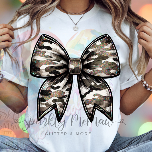 Camo Bow DTF Transfer (Fabrics)