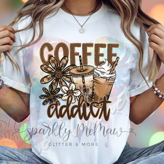 Coffee Addict DTF Transfer