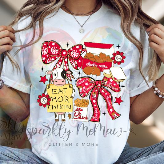 Chick Fil A Coquette DTF Transfer (Fabrics)