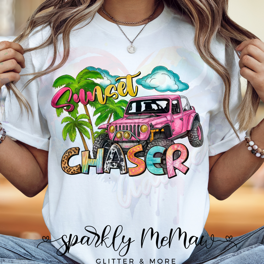 Sunset Chaser Ready to Press DTF Transfer (Fabrics only)