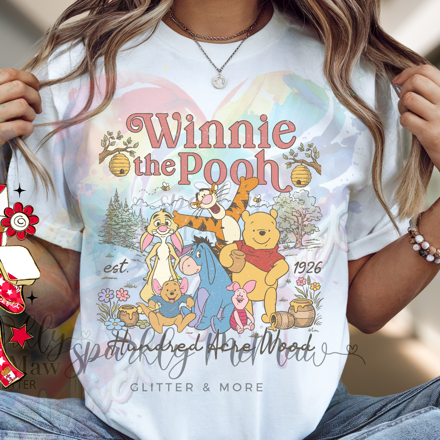 Vintage Winnie the Pooh DTF Transfer (Fabrics)